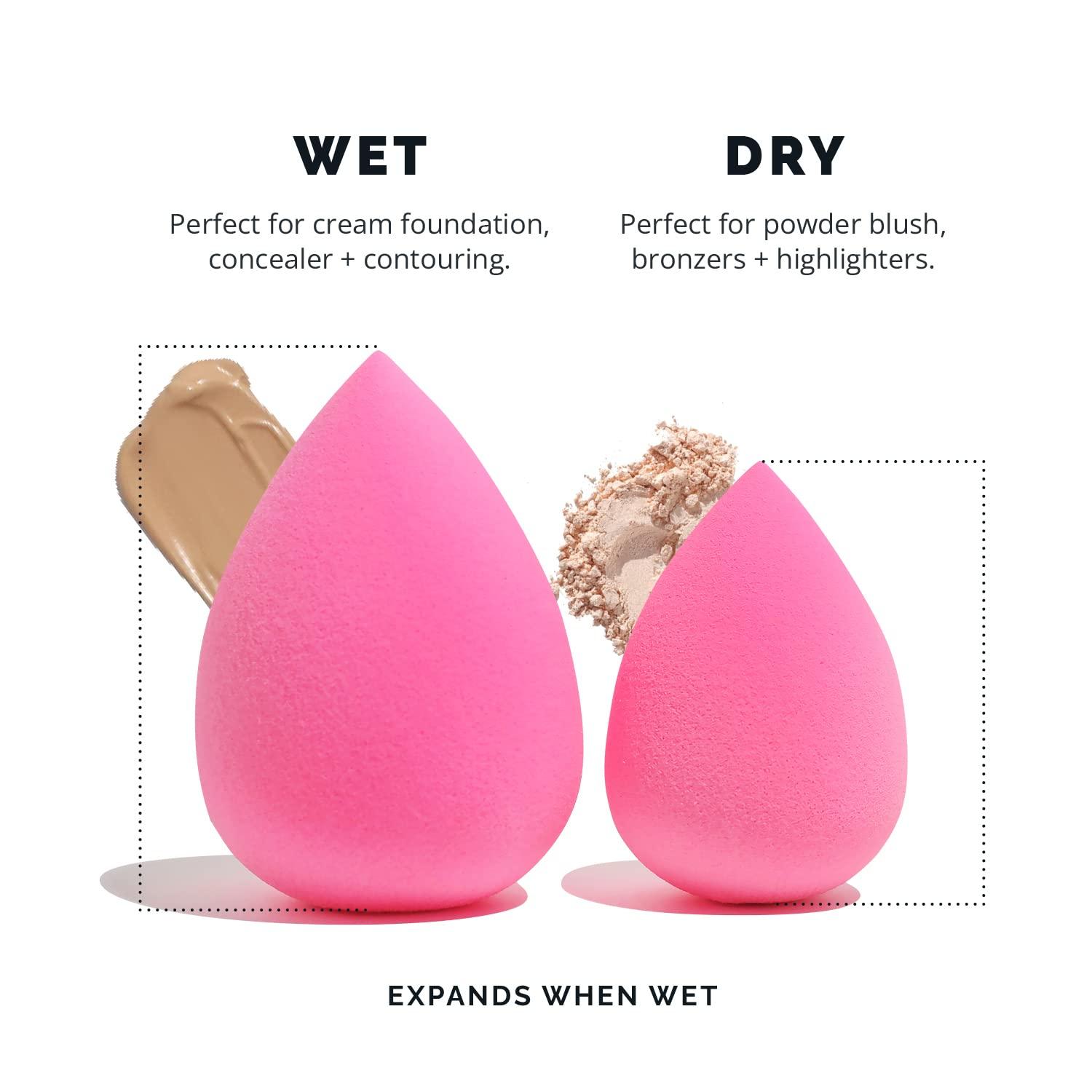 image:imageAOA Studio Beauty Makeup Sponge Blender Multiple Combo Set for Gift Makeup Blender Latex Free and High Definition set of 5 For Powder Cream and Liquid