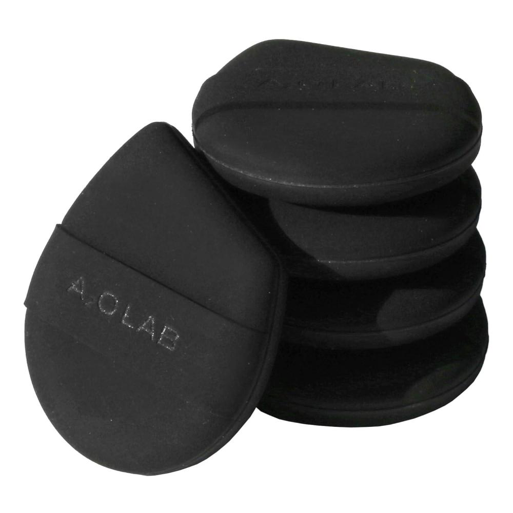 image:imageAOA Studio Silky Silicone Makeup Sponge Set Reusable Cosmetic Applicators Extra Soft Rubycell Makeup Sponges LimeOnyx
