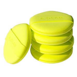 AOA Studio Silky Silicone Makeup Sponge Set, Reusable Cosmetic Applicators Extra Soft Rubycell Makeup Sponges (Lime)(Lime)