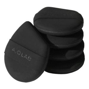 AOA Studio Silky Silicone Makeup Sponge Set, Reusable Cosmetic Applicators Extra Soft Rubycell Makeup Sponges (Lime)(Onyx)