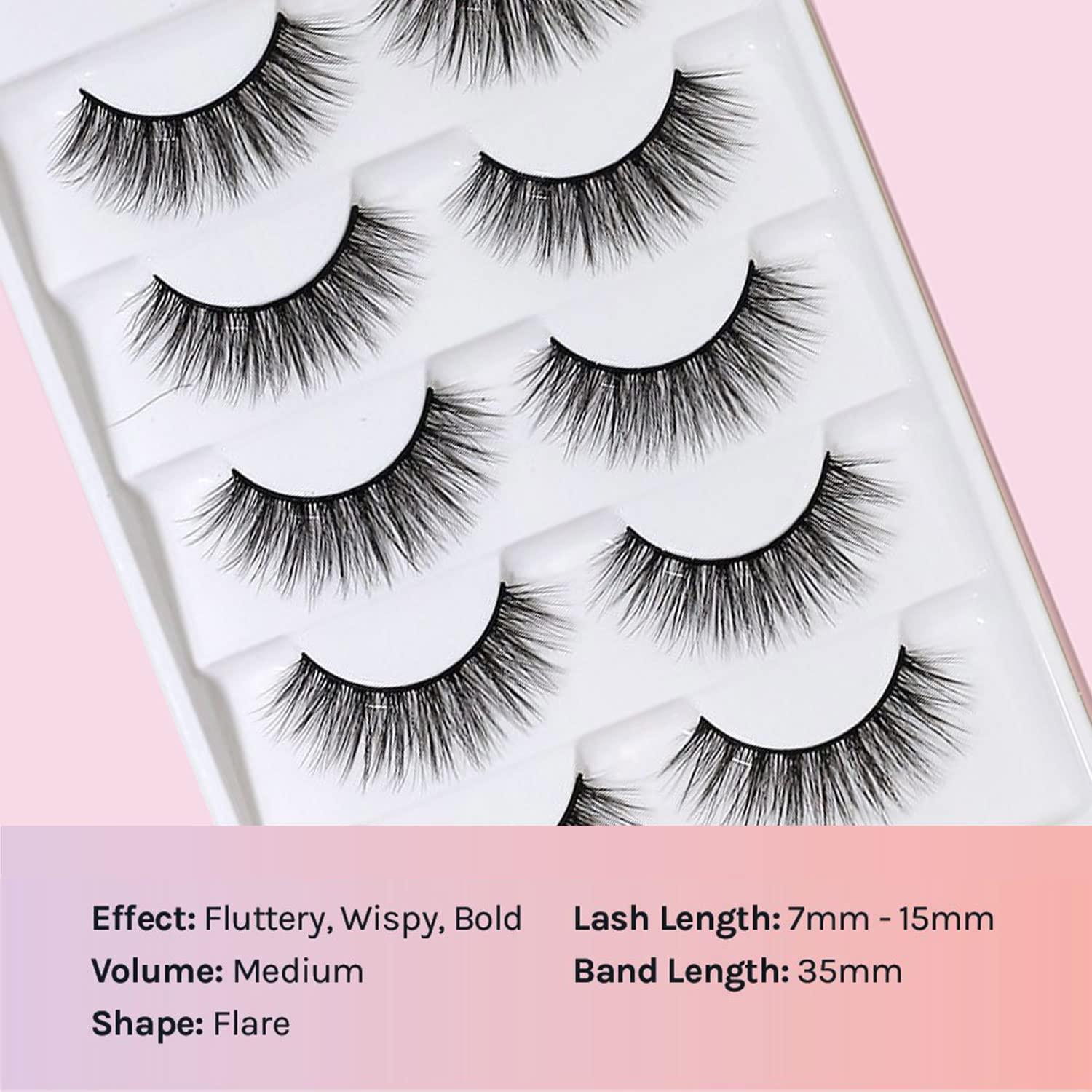 image:imageAOA Studio 3D False Eyelash 5 Pairs Natural Handmade Eyelashes Natural Volume Reusable Soft Makeup False Eyelashes 100 Percent Handmade Cruelty Free JackieJackie