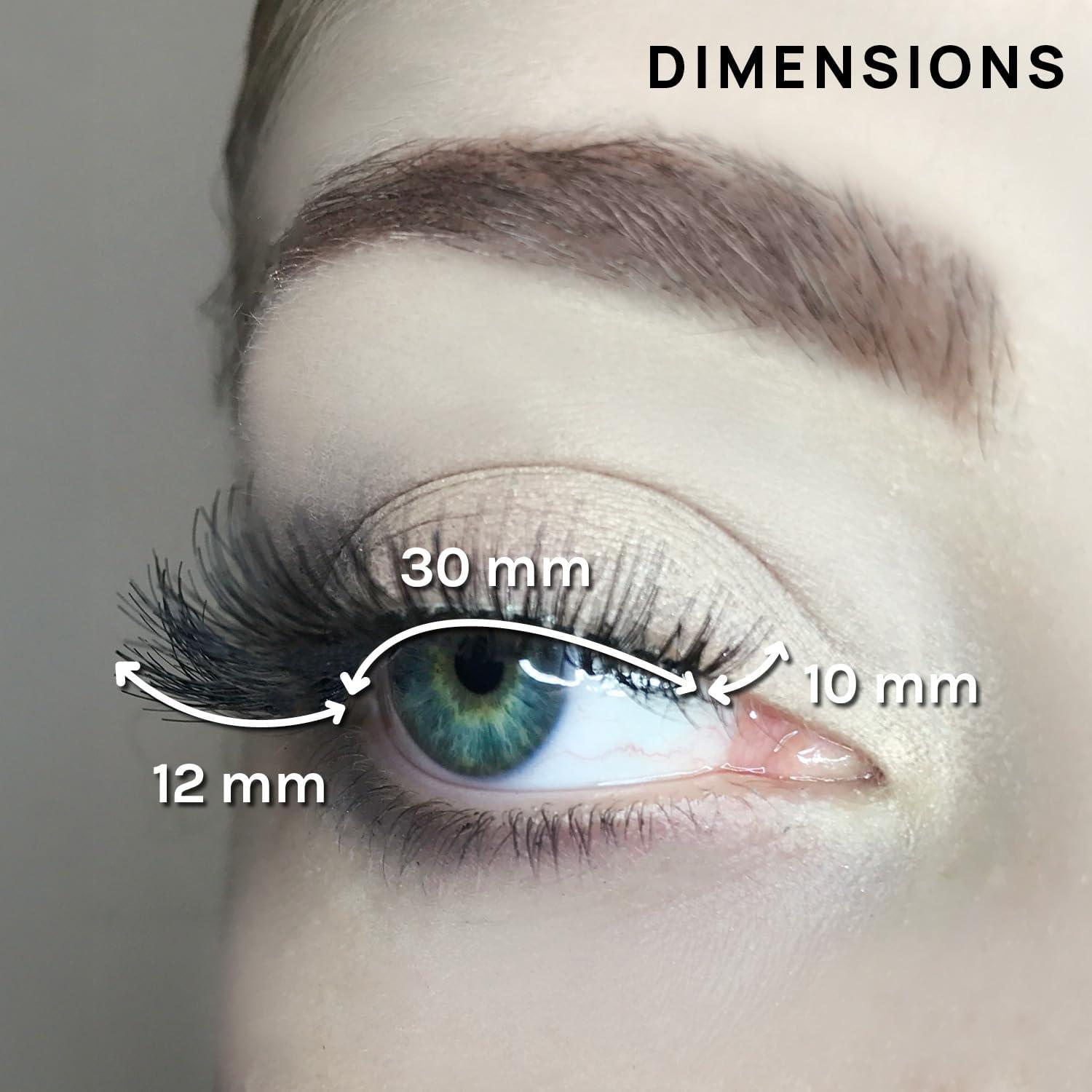 image:imageAOA Studio 6 Pairs Alexis Natural Handmade False Eyelashes with Glue and Tweezer Lash Kit Natural Volume Reusable Fake Eyelashes 100 Percent Handmade Cruelty FreeLuella