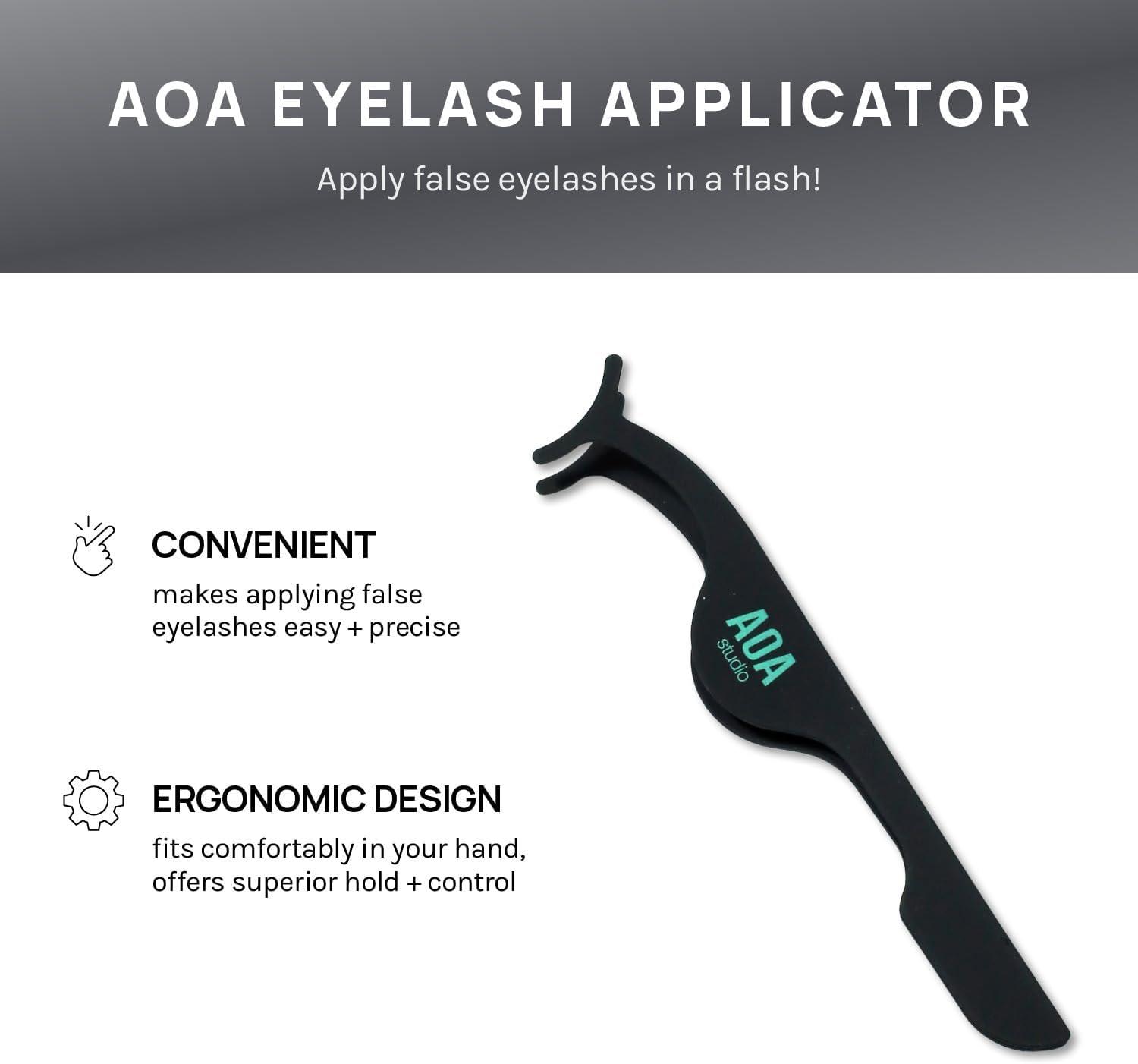 image:imageAOA Studio 6 Pairs Alexis Natural Handmade False Eyelashes with Glue and Tweezer Lash Kit Natural Volume Reusable Fake Eyelashes 100 Percent Handmade Cruelty FreeLuella