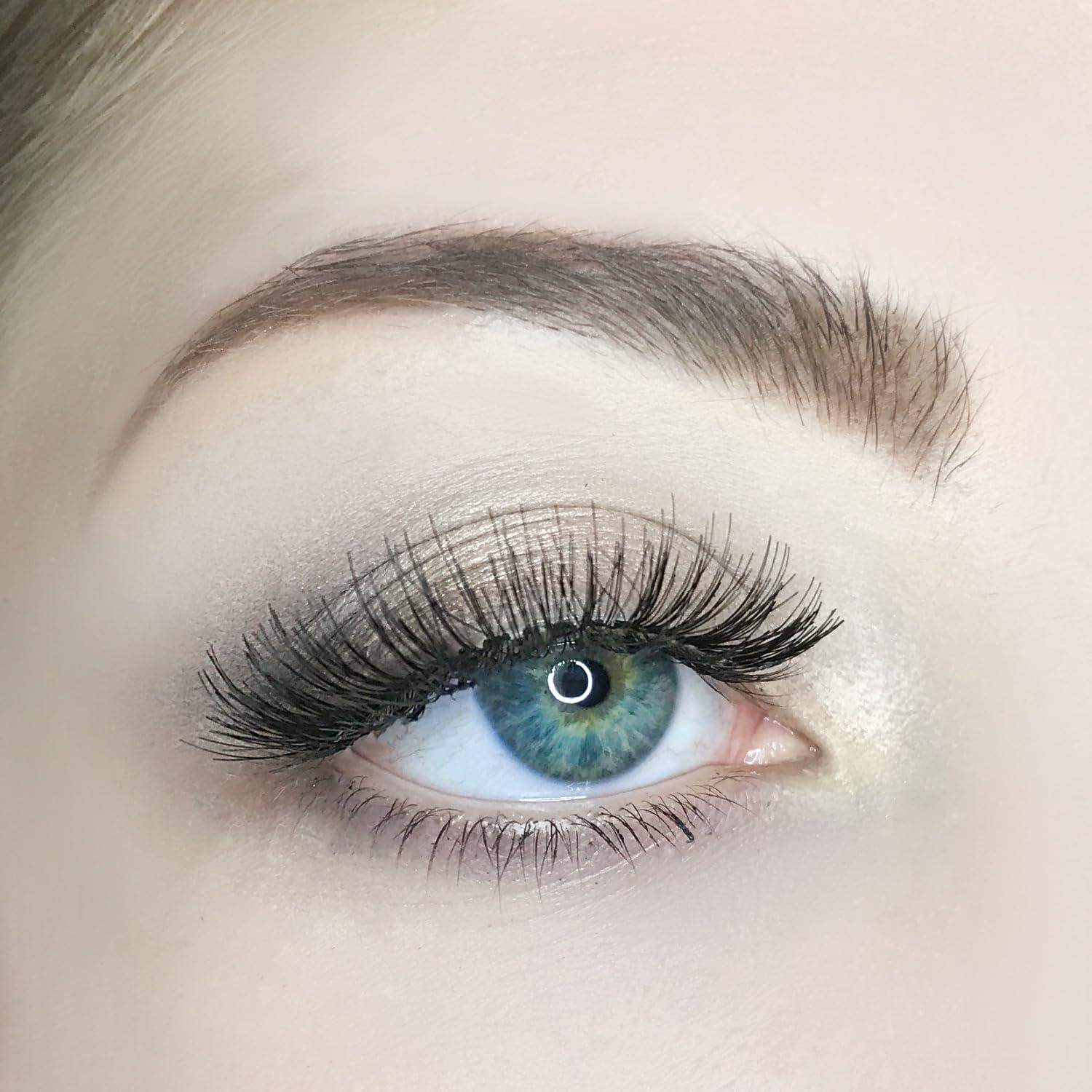 image:imageAOA Studio 6 Pairs Alexis Natural Handmade False Eyelashes with Glue and Tweezer Lash Kit Natural Volume Reusable Fake Eyelashes 100 Percent Handmade Cruelty FreeLuella