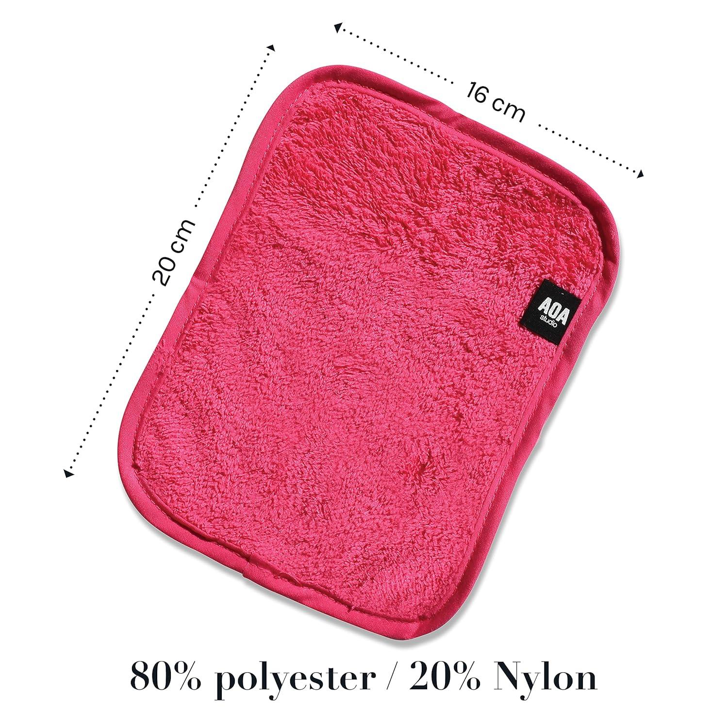 image:imageAOA Studio Microfiber Face Cloth Makeup Erase Remover Face Towels Reusable Microfiber Cleansing Towel Remove Makeup with Water78 X 62 All Skin type and Even Sensitive Skin 8 packs