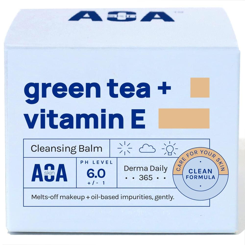 image:imageAOA STUDIO Green Tea amp Vitamin E Cleansing Balm Waterproof Makeup Remover Oil Based Makeup Remover K beauty Skin Care Soothing and Brightening for All Skin Types 338 Fl Oz 100 ml