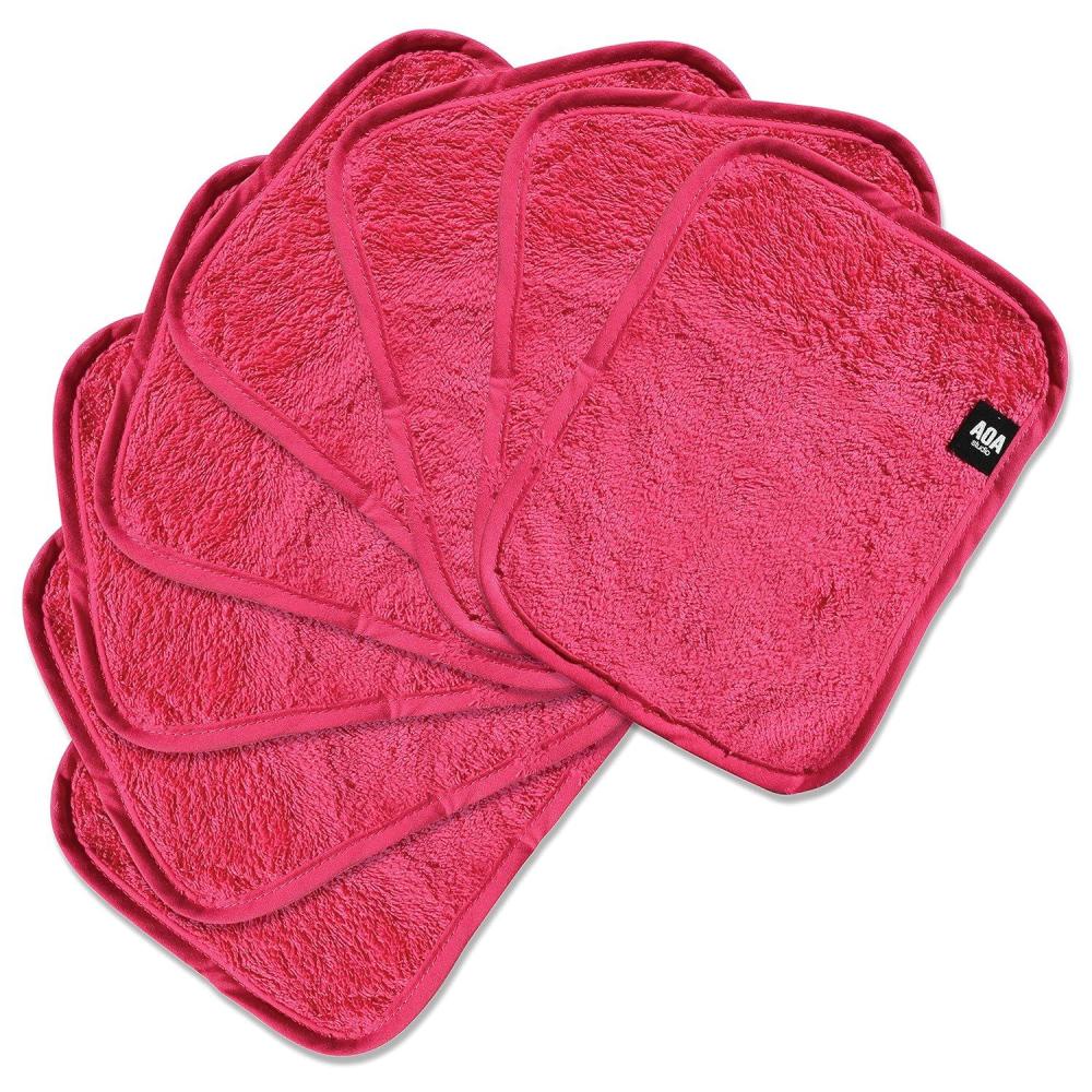 image:imageAOA Studio Microfiber Face Cloth Makeup Erase Remover Face Towels Reusable Microfiber Cleansing Towel Remove Makeup with Water78 X 62 All Skin type and Even Sensitive Skin 8 packs