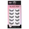 image:imageAOA Studio 3D False Eyelash 5 Pairs Natural Handmade Eyelashes Natural Volume Reusable Soft Makeup False Eyelashes 100 Percent Handmade Cruelty Free JackieElidia