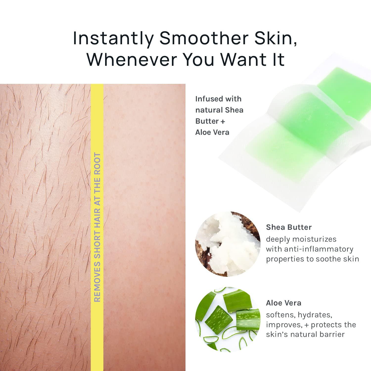 image:imageAOA Studio Instant Hair Removal Wax Strips Double Side for Women Men 30counts