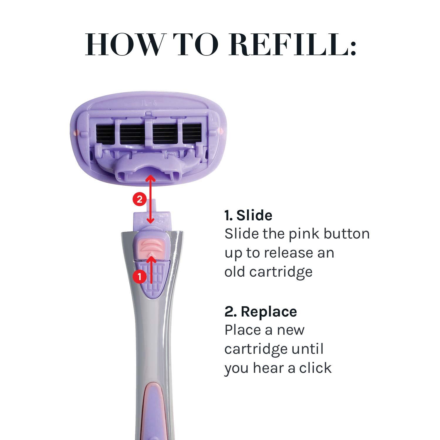 image:imageAOA Studio Womens Blade 8 Refills Smooth Shave For Sensitive Skin