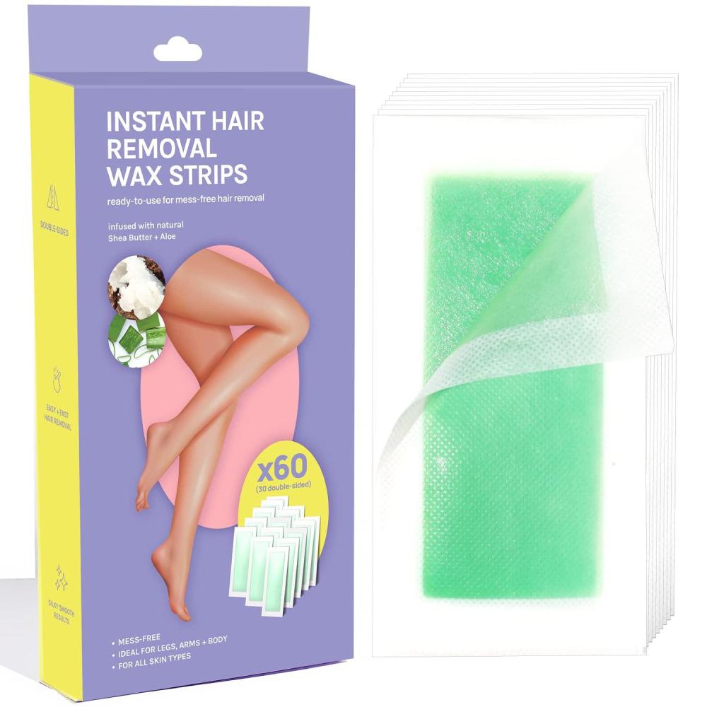 image:imageAOA Studio Instant Hair Removal Wax Strips Double Side for Women Men 30counts