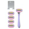 image:imageAOA Studio Womens 5Blade 7pc Kit Including 1pc Handle 5pcs FiveBlade Heads from Swedish1pcs Stainless Steel Shower Hook Hydrating Aloe and Vitamin E Strip Cleanest Closest Comfortable Shave